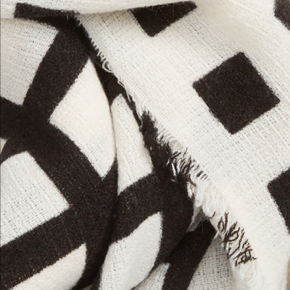 Emanuel Geraldo windowpane plaid scarf Nordstrom - Picture 3 of 3